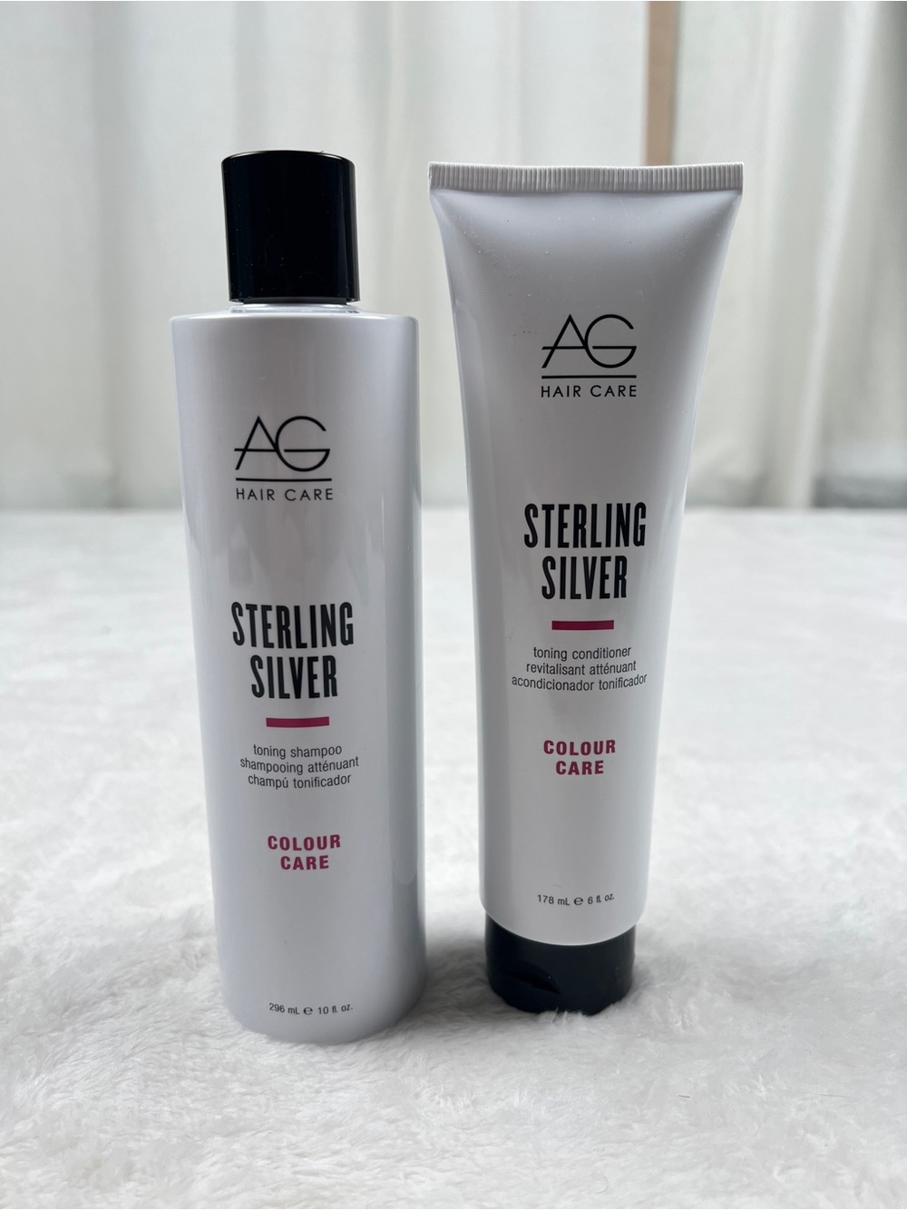 AG Hair Sterling Silver Purple Shampoo & Conditioner Set New - Picture 2 of 3